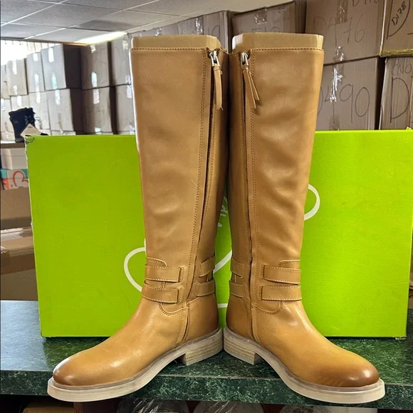 Sam Edelman Over-the-Knee Riding Boots in Tan - Picture 5 of 6